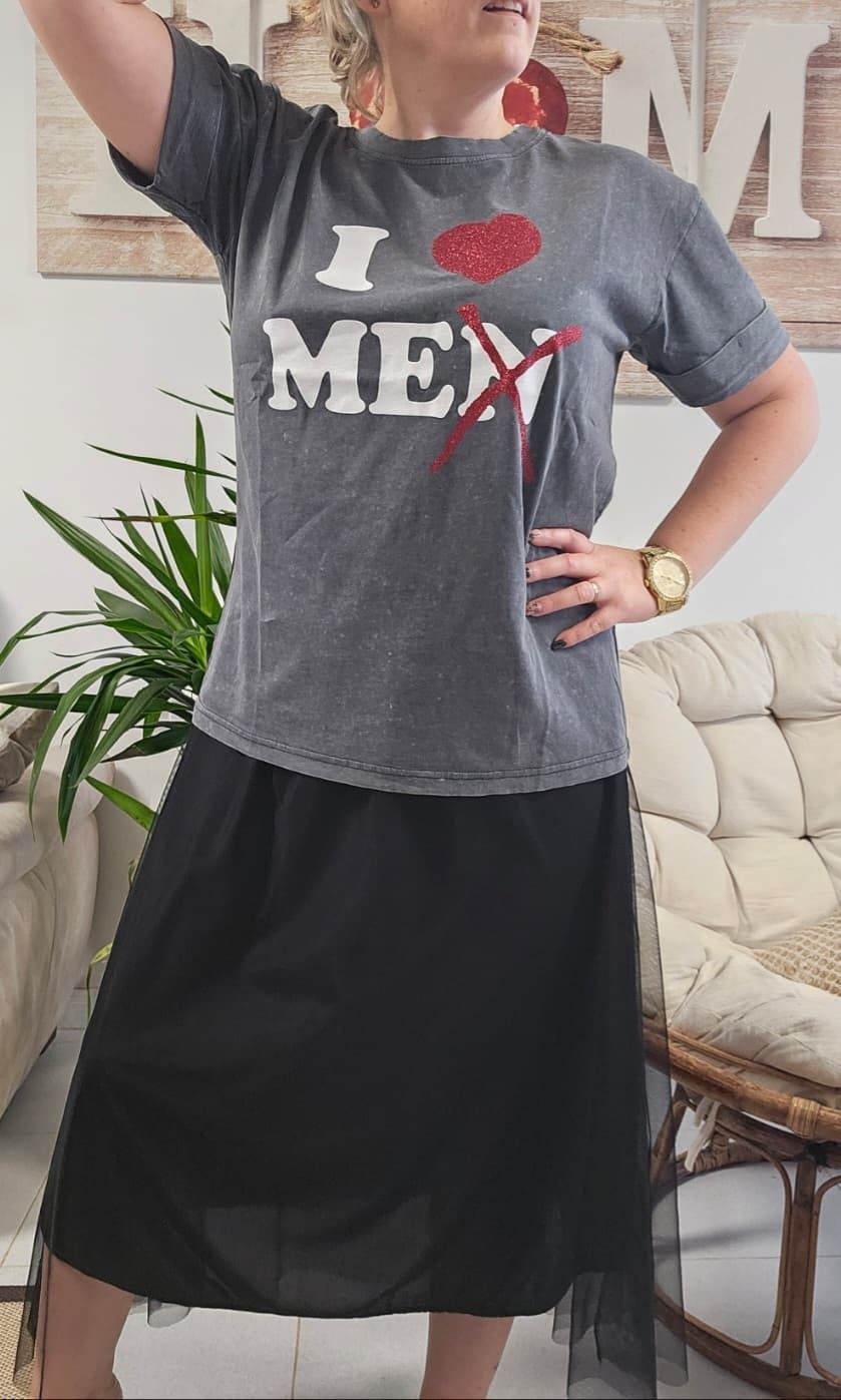 Camiseta Con Brillo I Love Me - Imagen 4