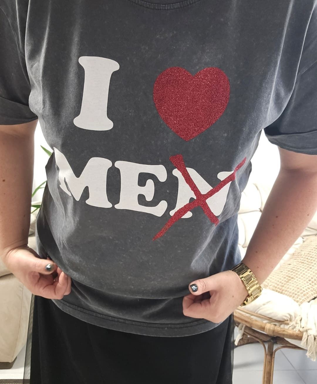 Camiseta Con Brillo I Love Me - Imagen 5