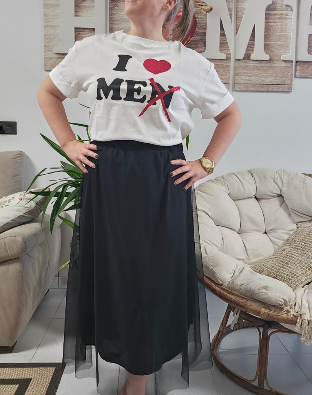 Camiseta Con Brillo I Love Me - Imagen 6