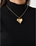 Collar De Corazón Atrevido - Oro Acero Inoxidable - Imagen 1