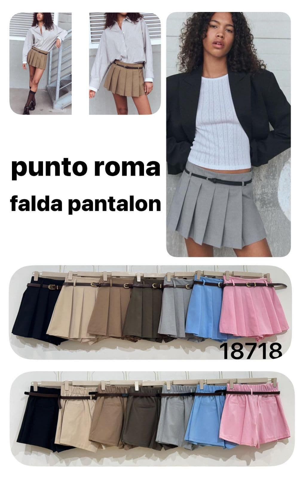 Falda Pantalón Tablas - Imagen 5