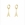 Pendientes Eiffel - Oro Acero Inoxidable - Imagen 2