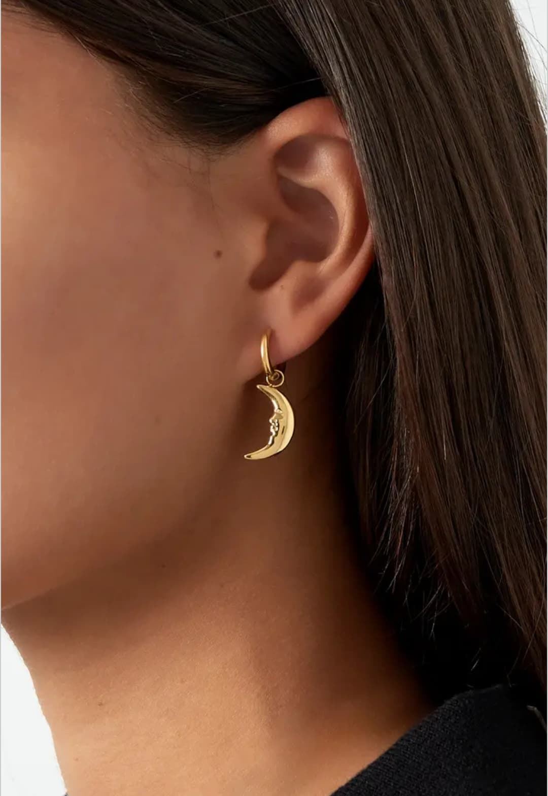 Pendientes Moonlight - Oro Acero Inoxidable - Imagen 1