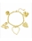 Pulsera Con Una Declaración De Corazón - Oro Acero Inoxidable - Imagen 2