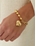 Pulsera Funky Heart - Oro Acero Inoxidable - Imagen 1